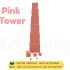 Pink cube educational toy