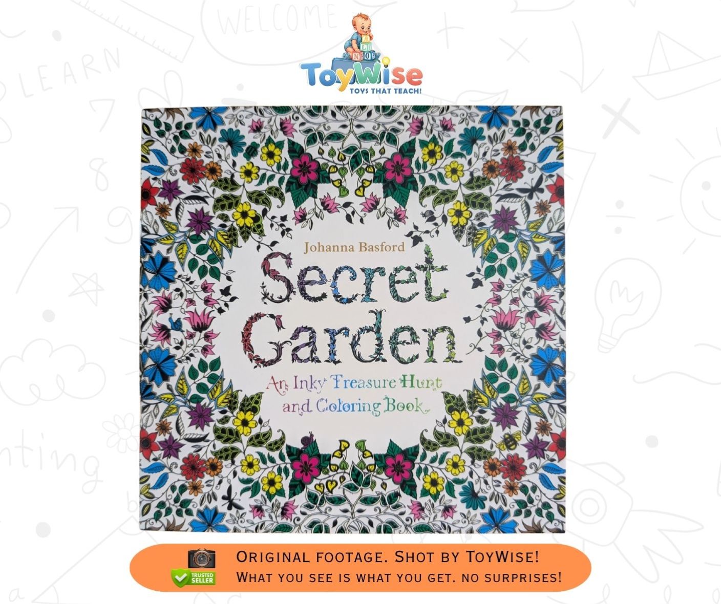 Secret Garden Coloring Book Cover | Mindful Moments Collection