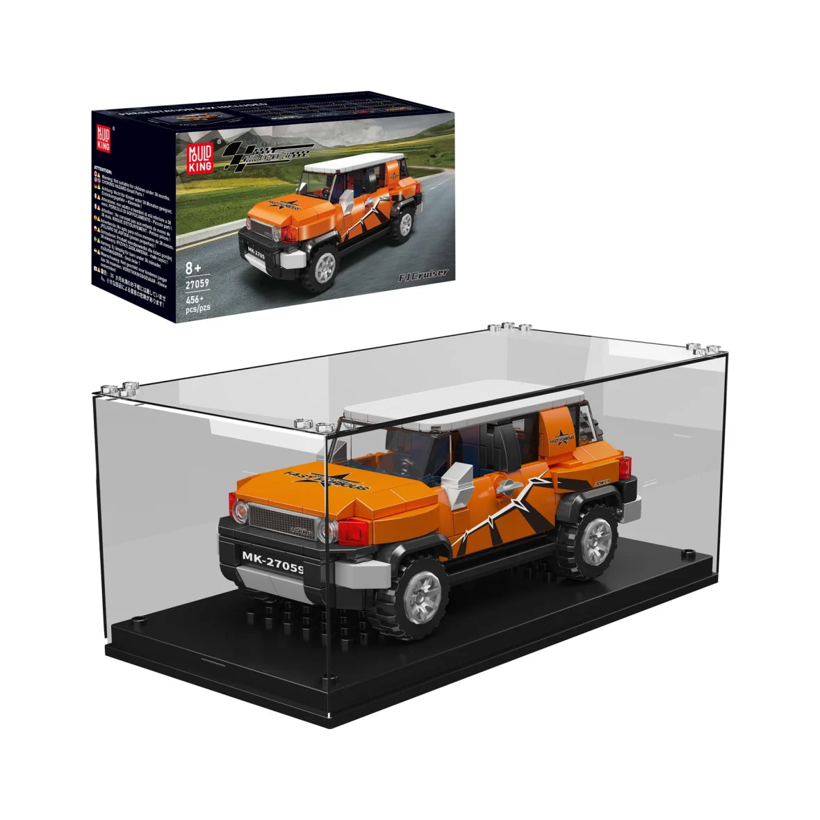 Mould King FJ Cruiser Building Block Set – 414 Pcs High-Quality Car Model with Display Case