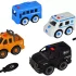 kids building police toy car with screwdriver stem toy