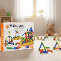 colorful magnetic building blocks engineering toy kids