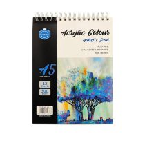 a5 acrylic colour artist pad 300gsm 12 sheets for kids painting