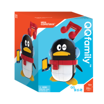 cute penguin mini building blocks puzzle toy for kids