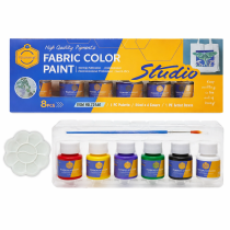 fabric paint set for kids with palette and brush