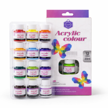 keep smiling 12 color acrylic paint set 25ml artist paint kit